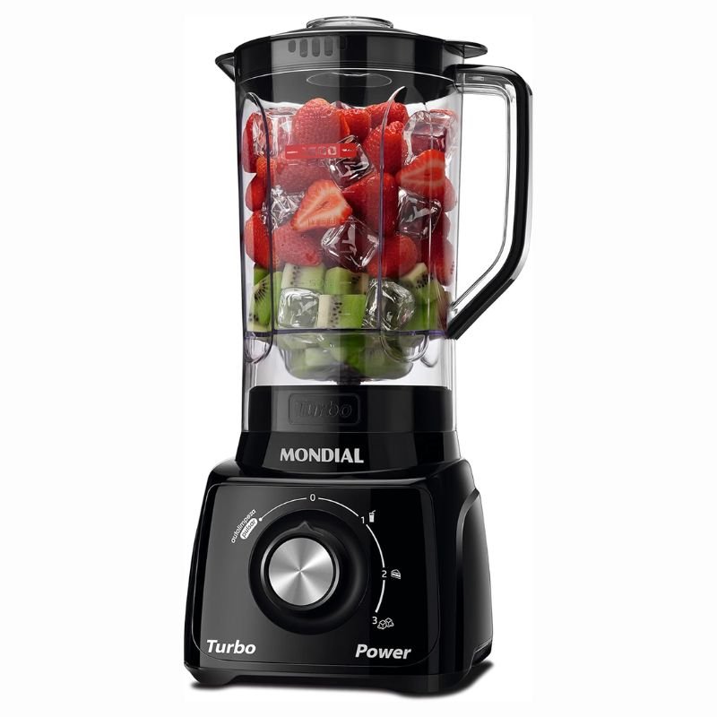 Liquidificador Turbo Power, Mondial, Preto, 550W, 110V - L-99 FB
