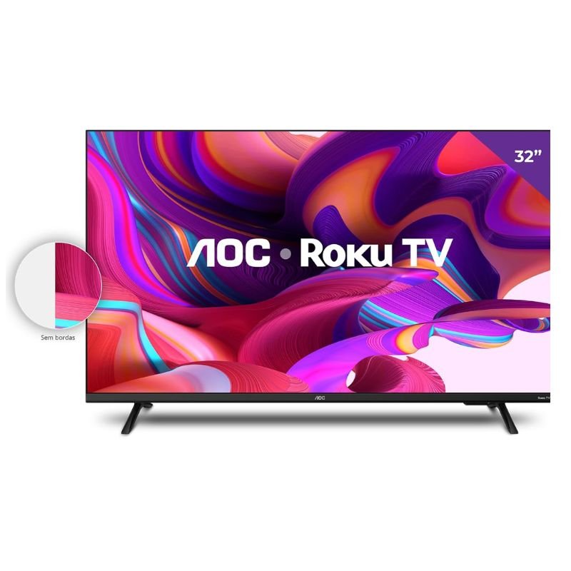 Tv aoc 32 polegadas roku tv